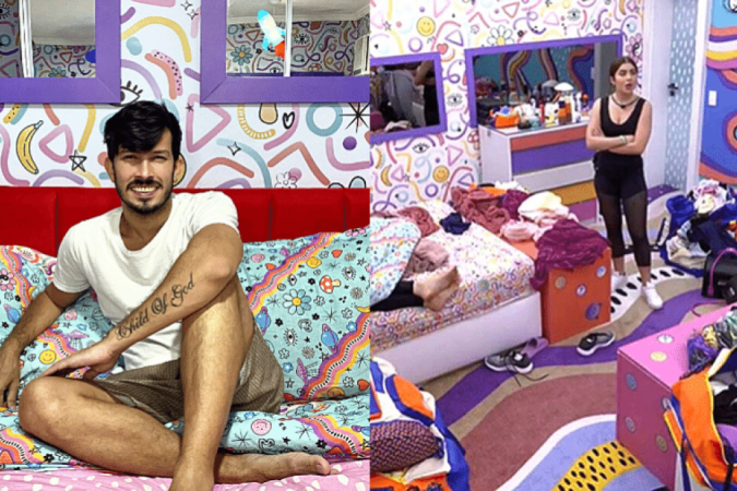 Empresário, Almir é dono de uma gráfica de comunicação visual e cria adesivos para envelopamento de parede -  (crédito: Montagem/Reprodução/Instagram/Globoplay)