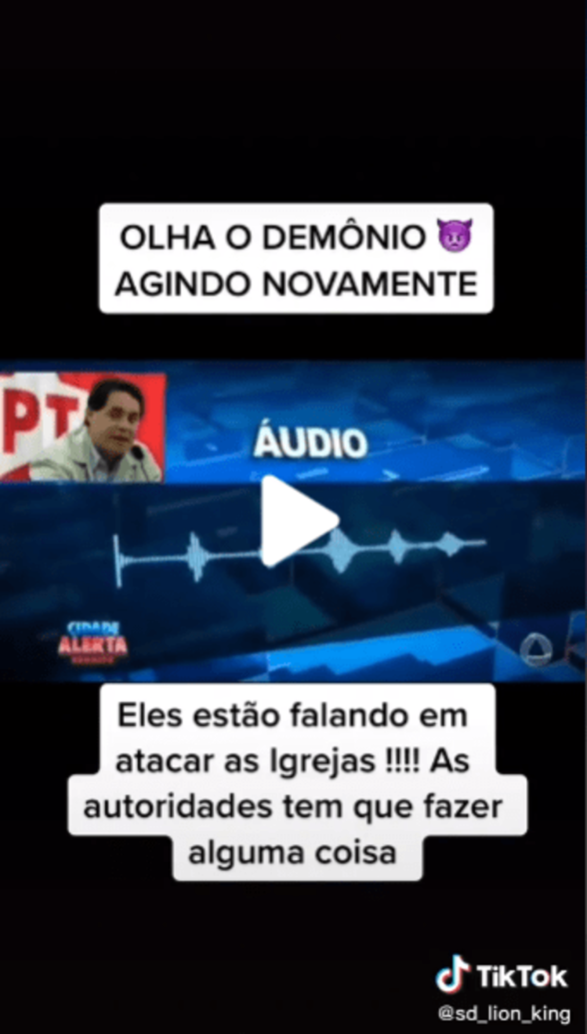 É falso um vídeo que manipula uma transmissão do programa Cidade Alerta Sergipe