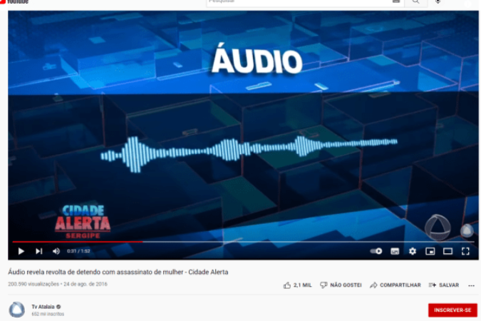 É falso um vídeo que manipula uma transmissão do programa Cidade Alerta Sergipe
