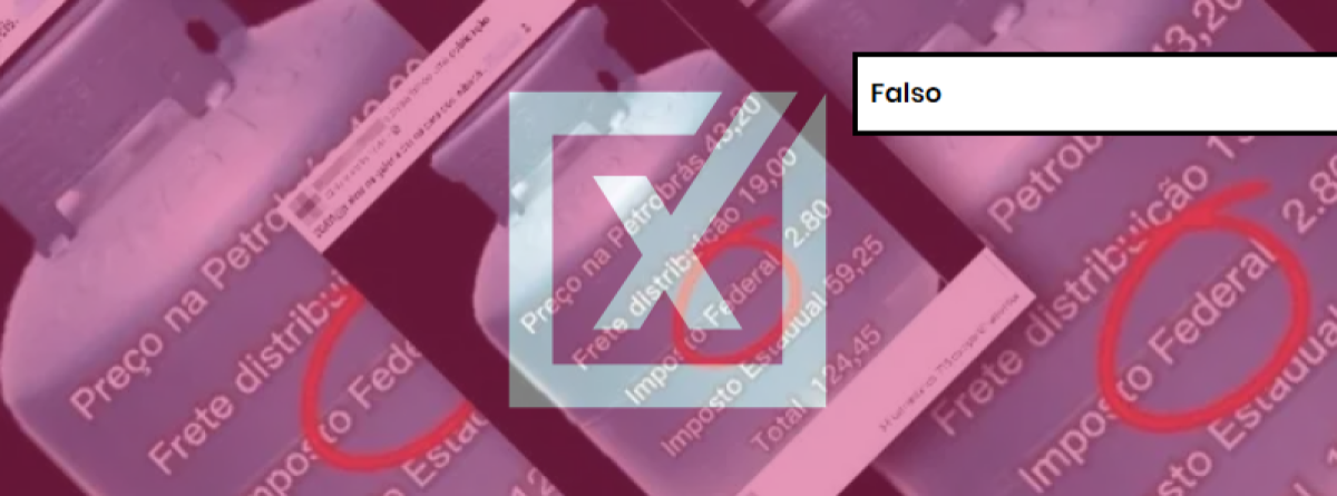 São falsos os valores apresentados em um post no Facebook sobre a composição do preço do botijão de Gás Liquefeito de Petróleo (GLP)