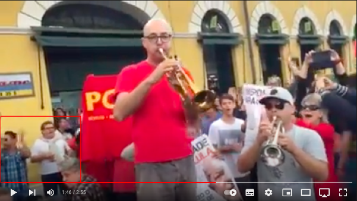 Captura de tela do vídeo encontrado no YouTube pela Agência Lupa