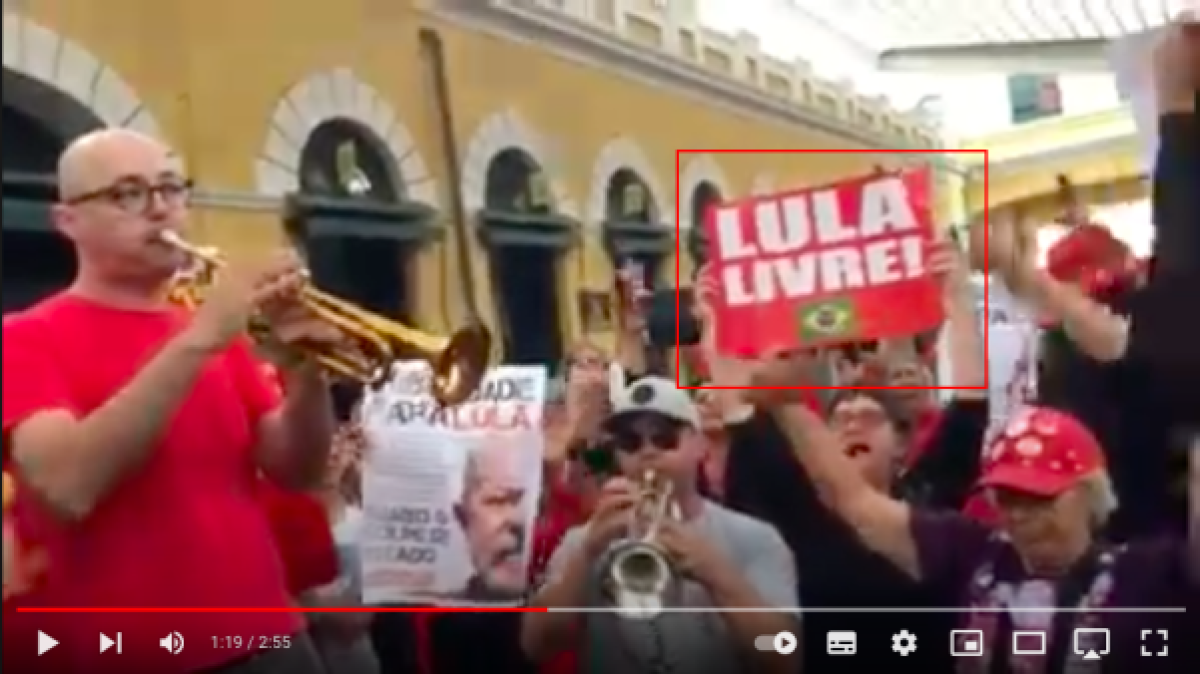 Captura de tela do vídeo encontrado no YouTube pela Agência Lupa