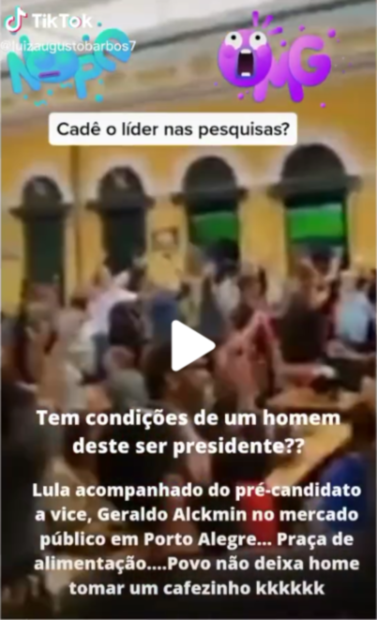  A segunda foto é uma captura de tela do vídeo verificado pelo Comprova.