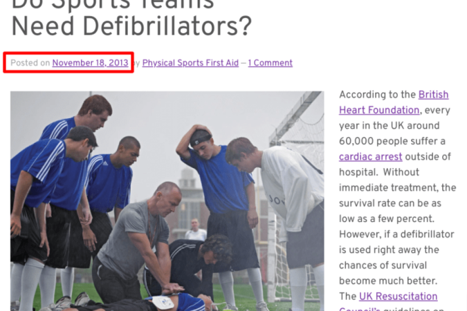 Reprodução do blog Physical-sports. Imagem capturada em 14 de junho de 2022.