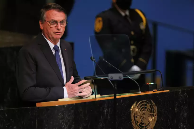 Bolsonaro também disse que não errou durante a pandemia de COVID-19 - (crédito: Michael M. Santiago/AFP) Bolsonaro também disse que não errou durante a pandemia de COVID-19 - (crédito: Michael M. Santiago/AFP)