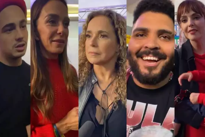 Artistas defendem o voto em Lula para uma vitória ainda em primeiro turno - (crédito: Natasha Werneck/EM/DA PRESS) Artistas defendem o voto em Lula para uma vitória ainda em primeiro turno - (crédito: Natasha Werneck/EM/DA PRESS)
