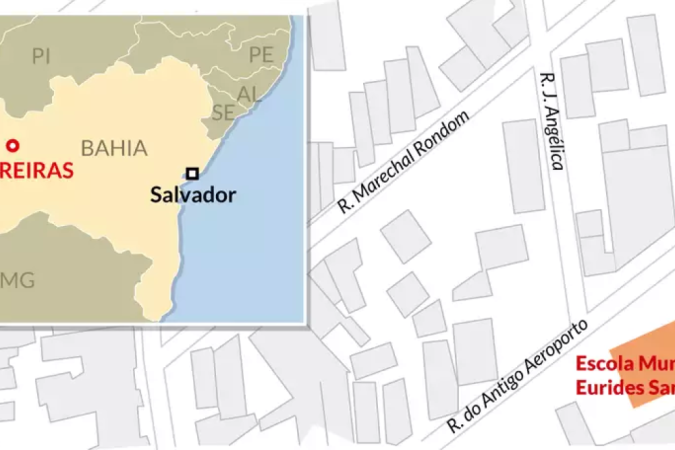 Escola está localizada em Barreiras, região Oeste da Bahia, há cerca de 870 km de Salvador
