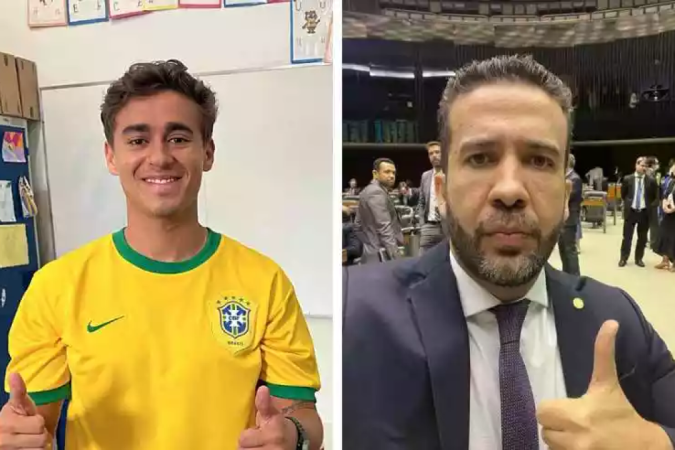 Nikolas e Janones já bateram boca diversas vezes nas redes sociais - (crédito: Redes Sociais/Reprodução) Nikolas e Janones já bateram boca diversas vezes nas redes sociais - (crédito: Redes Sociais/Reprodução)