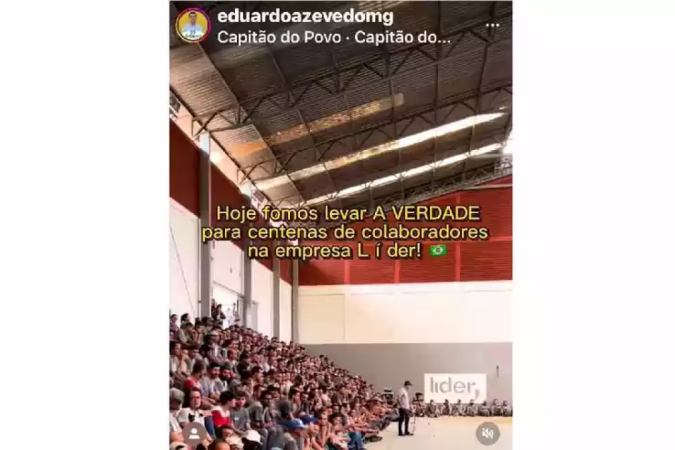 Eduardo Azevedo compartilhou nas redes sociais sobre a participação no evento
