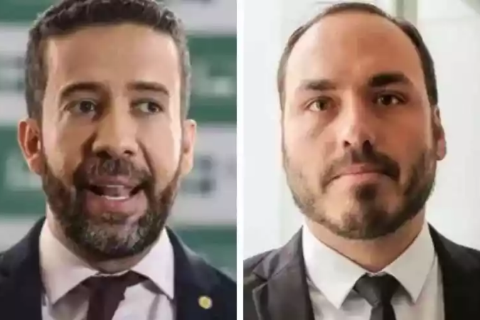 O TSE vai avaliar se há um mesmo padrão na disseminação de fake news na conta de Janones e Carlos -  (crédito: Câmara dos Deputados/Reprodução; Redes Sociais)