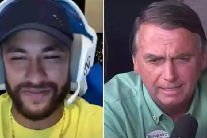 Neymar participou de propaganda política de Jair Bolsonaro - (crédito: Reprodução) Neymar participou de propaganda política de Jair Bolsonaro - (crédito: Reprodução)