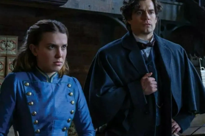 Millie Bobby Brown e Henry Cavill em Enola Holmes 2 - (crédito: Reprodução/Netflix) Millie Bobby Brown e Henry Cavill em Enola Holmes 2 - (crédito: Reprodução/Netflix)