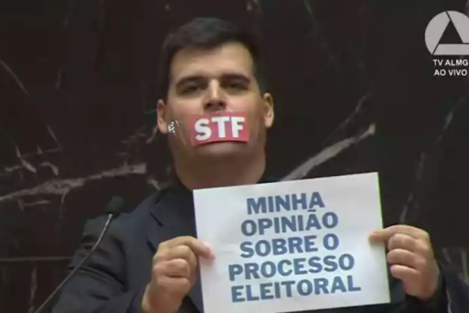 Na última sexta-feira (4/11), o TSE tirou do ar contas de redes sociais de políticos que questionaram a validade do resultado das eleições, ou que encorajaram os atos que pediam intervenção militar - (crédito: TV ALMG/Reprodução) Na última sexta-feira (4/11), o TSE tirou do ar contas de redes sociais de políticos que questionaram a validade do resultado das eleições, ou que encorajaram os atos que pediam intervenção militar - (crédito: TV ALMG/Reprodução)