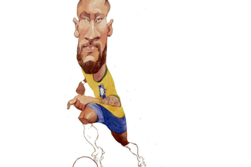 Neymar ganha versão 'mangá' feita por desenhista de HQ sobre futebol