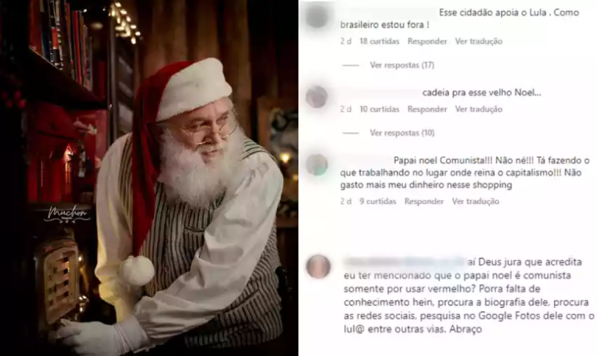 Papai Noel sofre ataques na web após bolsonaristas espalharem que ele é  petista