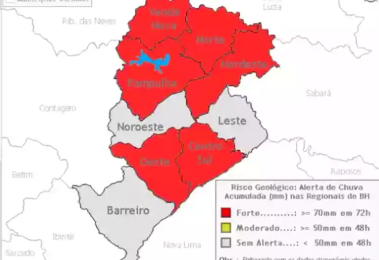 Defesa Civil de Belo Horizonte/Reprodução