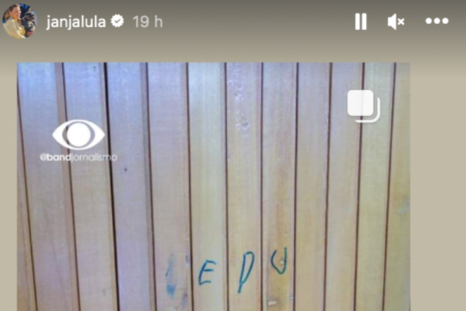 Janja critica estado do Palácio da Alvorada