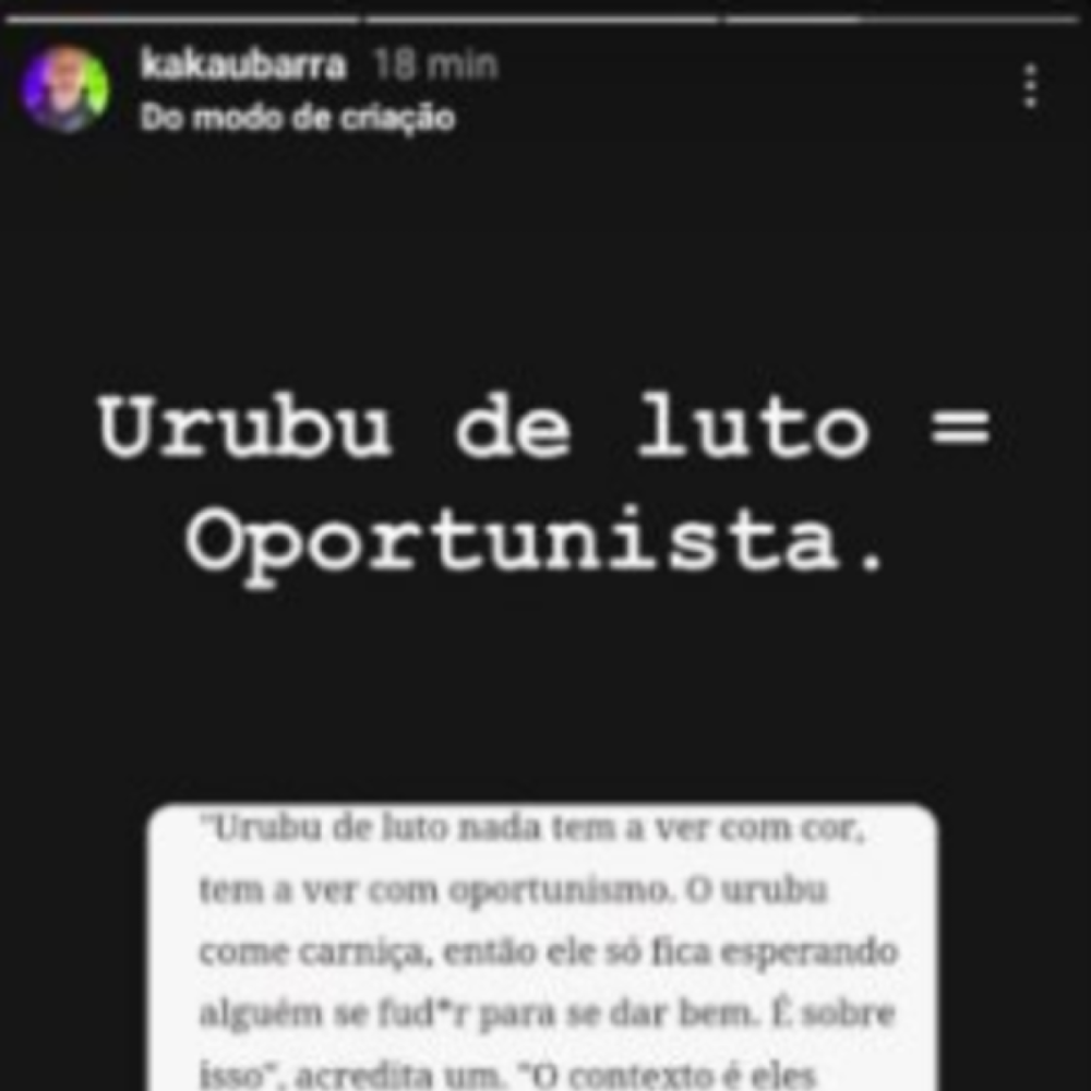 Pai de Bruna se manifesta pelo Instagram 