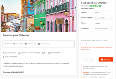 Viaje para Salvador com a 123 Milhas