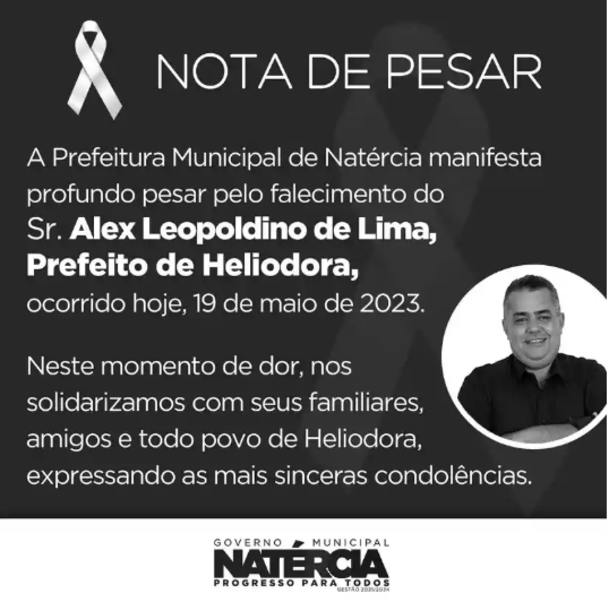 São Sebastião da Bela Vista também publicou comunicado e lamento 