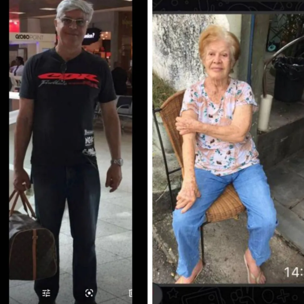 Lilson, que foi assassinado com um tiro no peito e sua mãe, Lia 