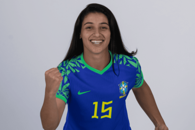 A meio-campista Duda Sampaio é natural de Jequeri, em Minas Gerais, e começou a carreira no América-MG - (crédito: Thais Magalhães/CBF) A meio-campista Duda Sampaio é natural de Jequeri, em Minas Gerais, e começou a carreira no América-MG - (crédito: Thais Magalhães/CBF)