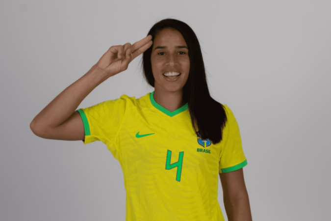 Aos 32 anos, Rafaelle jogará a Copa do Mundo pela segunda vez - (crédito: Thais Magalhães/CBF) Aos 32 anos, Rafaelle jogará a Copa do Mundo pela segunda vez - (crédito: Thais Magalhães/CBF)