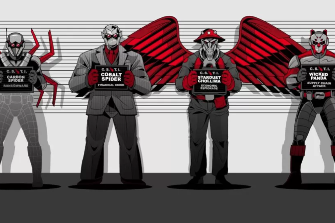 A empresa de segurança cibernética Crowdstrike ilustra os hackers mais temidos na forma de personagens de desenho animado - (crédito: Crowdstrike) A empresa de segurança cibernética Crowdstrike ilustra os hackers mais temidos na forma de personagens de desenho animado - (crédito: Crowdstrike)