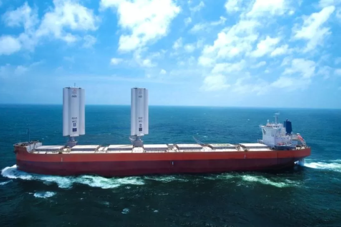 Cargueiros movidos a energia eólica podem ajudar indústria a caminhar em direção a um futuro mais verde - (crédito: CARGILL) Cargueiros movidos a energia eólica podem ajudar indústria a caminhar em direção a um futuro mais verde - (crédito: CARGILL)