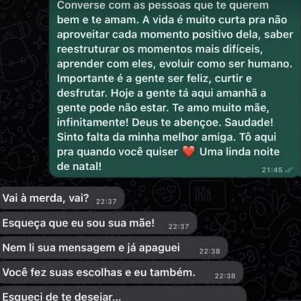 Essa conversa é investigada pela Polícia Civil do Rio por suposto crime de intolerância religiosa