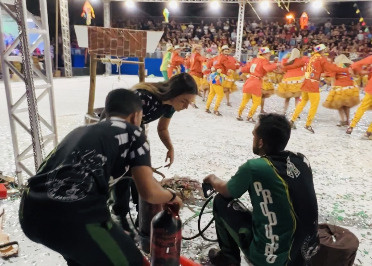 Equipe de produção da Quadrilha Junina Sabugo de Milho. 