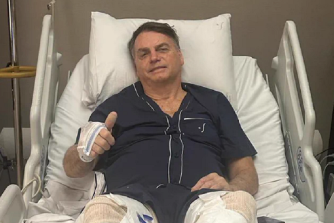 Bolsonaro se submeteu a procedimentos de saúde em um hospital em São Paulo - (crédito: Reprodução / Redes Sociais) Bolsonaro se submeteu a procedimentos de saúde em um hospital em São Paulo - (crédito: Reprodução / Redes Sociais)