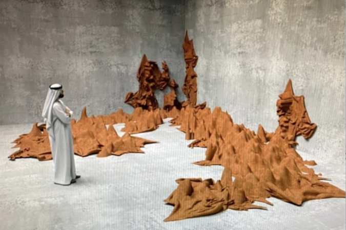 Uma das peças da exposição Echos of the past, de Zahra Al Ghamdi - (crédito: Divulgação) Uma das peças da exposição Echos of the past, de Zahra Al Ghamdi - (crédito: Divulgação)