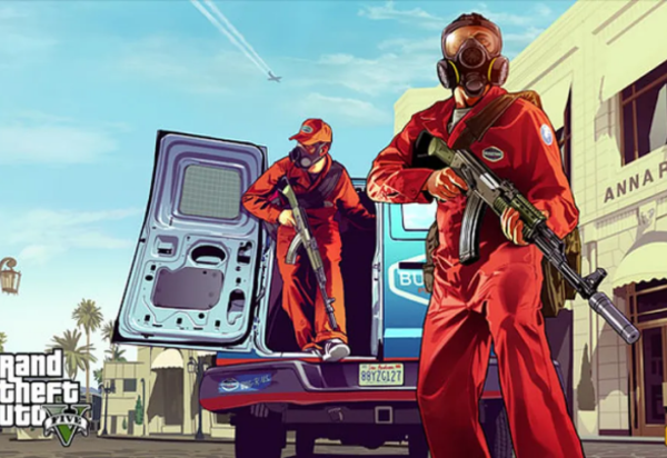 Arte divulgada pela Rockstar mostra cena de missão do game 'GTA V' — Foto: Divulgação