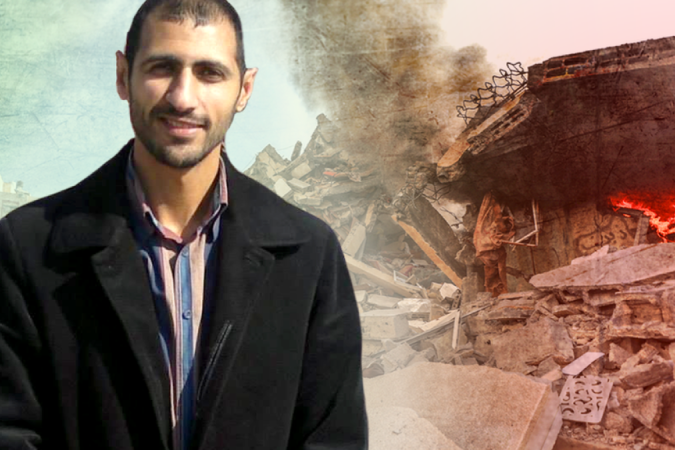 Mahmoud Shaheen, retratado aqui em 2014, ajudou a evacuar seu bairro - (crédito: BBC/Getty) Mahmoud Shaheen, retratado aqui em 2014, ajudou a evacuar seu bairro - (crédito: BBC/Getty)
