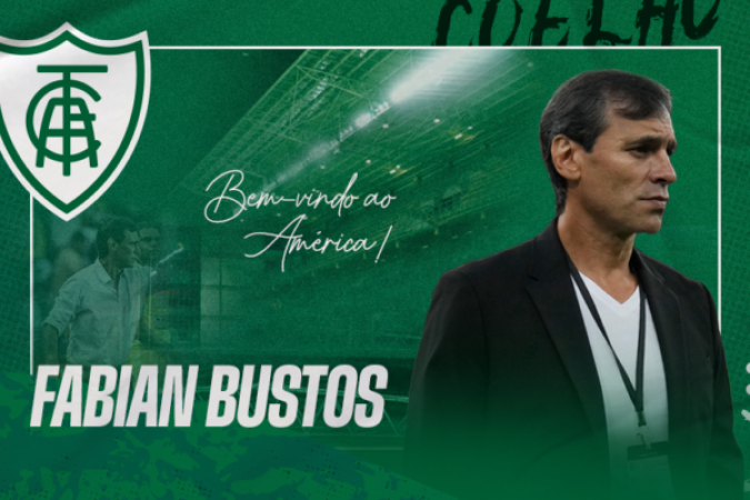 América-MG (Fabián Bustos chegou) -Para substituí-lo, a equipe mineira buscou o argentino Fabián Bustos que dirigiu o Santos em 2022 e estava sem clube após deixar o Barcelona, do Equador. Ele assumiu  o Coelho com a difícil missão de evitar o rebaixamento. Foto: Divulgação/América MG