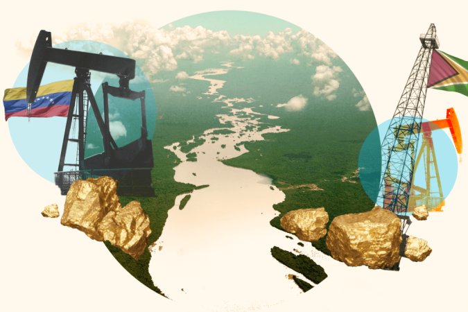 A Venezuela programou um referendo em 3 de dezembro para definir os mecanismos que aplicará para defender sua reivindicação ao Essequibo -  (crédito: Getty/Daniel Arce)