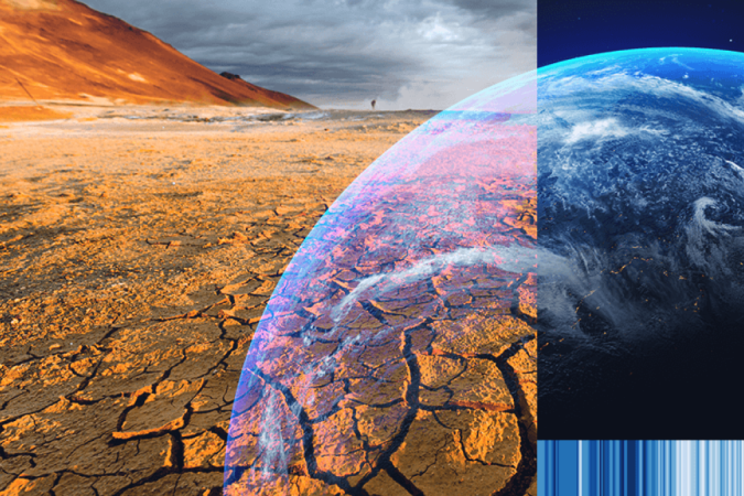 Gráfico mostra os possíveis cenários sobre diferentes possibilidades sobre o aumento de temperatura no mundo em meio às mudanças climáticas - (crédito: Getty Images) Gráfico mostra os possíveis cenários sobre diferentes possibilidades sobre o aumento de temperatura no mundo em meio às mudanças climáticas - (crédito: Getty Images)