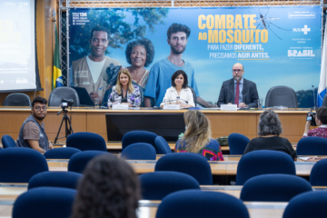 Ministério da Saúde anunciou investimento e ações para combater o mosquito aedes aegypti  -  (crédito: Júlia Prado / Ministério da Saúde)