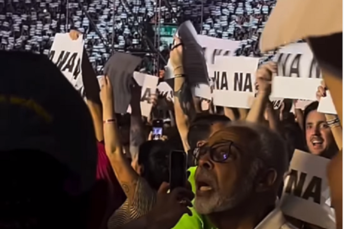 Gilberto Gil curte show do Beatle Paul MacCartney -  (crédito: Reprodução / Redes Sociais)