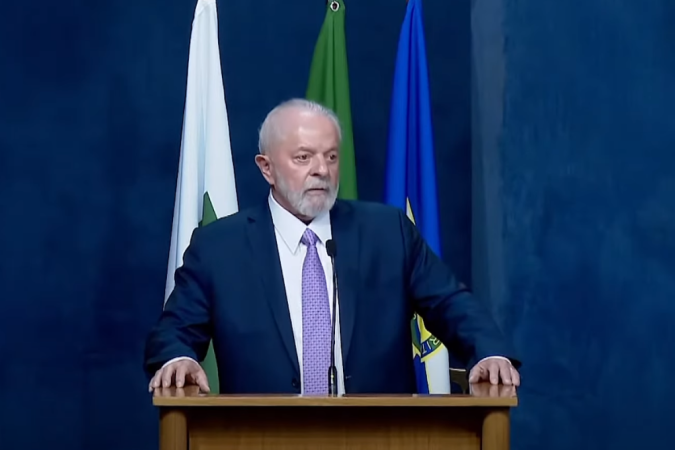 O presidente Luiz Inácio Lula da Silva (PT) discursou na posse do novo Procurador-Geral da República (PGR), Paulo Gonet - (crédito: Reprodução/TV Brasil) O presidente Luiz Inácio Lula da Silva (PT) discursou na posse do novo Procurador-Geral da República (PGR), Paulo Gonet - (crédito: Reprodução/TV Brasil)