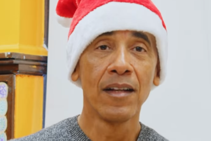 Barack Obama publica vídeo para desejar feliz natal para seus seguidores. -  (crédito: Instagram/Reprodução (@barackobama, publicado em 25/12/23))