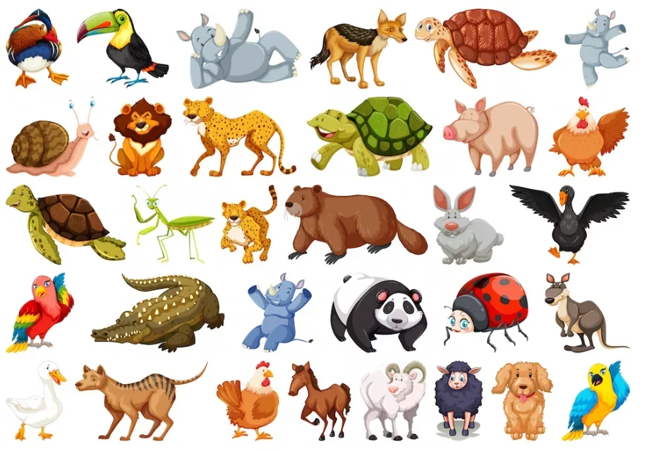 Você sabe qual é o maior animal do planeta? O mais alto? O mais rápido? Veja nesta galeria os animais extremos do mundo!  -  (crédito: brgfx por freepik)