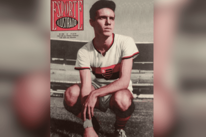 Zagallo no Flamengo -  (crédito: Foto: Reprodução Revista Ilustrada 1954)