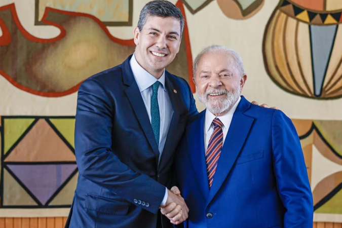 A reunião com o presidente do Paraguai será nesta segunda-feira (15/1) -  (crédito: Ricardo Stuckert/PR)