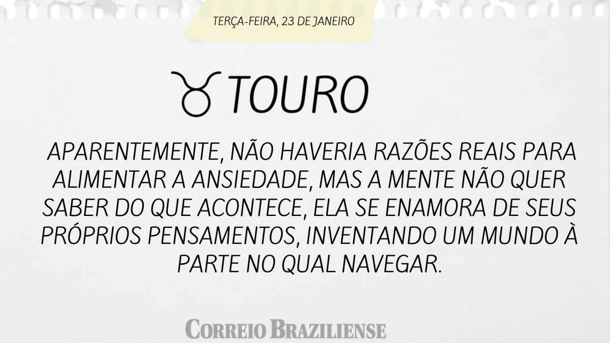 TOURO  | 23 DE JANEIRO