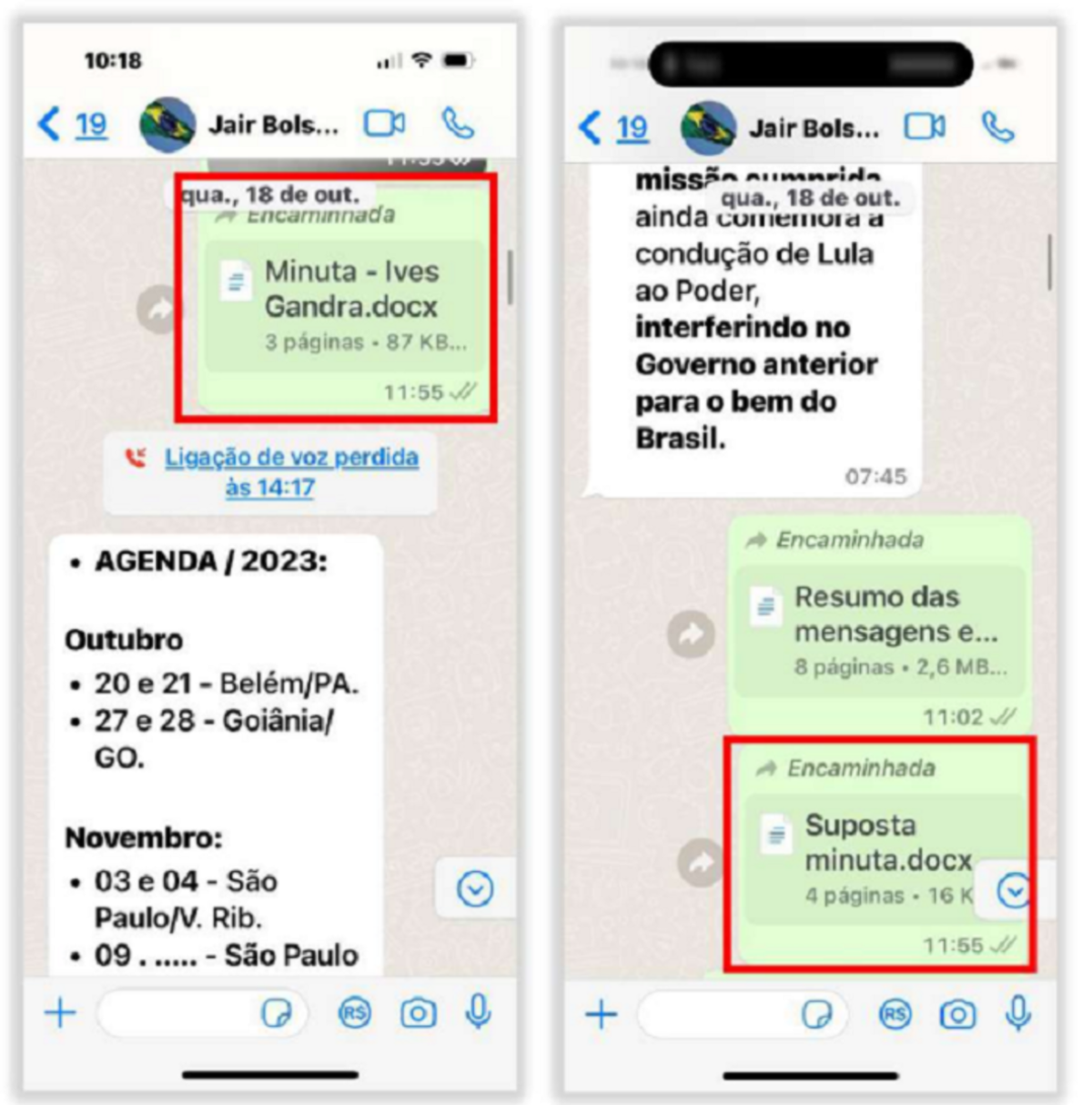 Defesa alega que documento encontrado pela PF é o mesmo enviado em outubro pelo advogado 