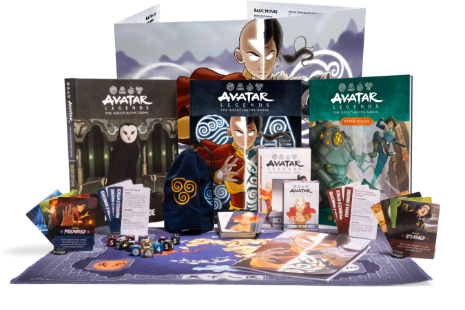 RPG de mesa ‘Avatar Legends’ que chega ao Brasil em 2024 -  (crédito: Divulgação/D20 Culture)