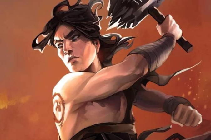 Ruff luta com um martelo e se utiliza dos feitiços de São Arnaldo para lutar contra as forças malignas de Zhamir.