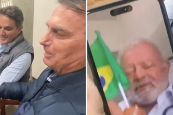 Apoiador de Bolsonaro que se parece com Lula contou que há quatro décadas é confundido com o petista -  (crédito: Reprodução / redes sociais)